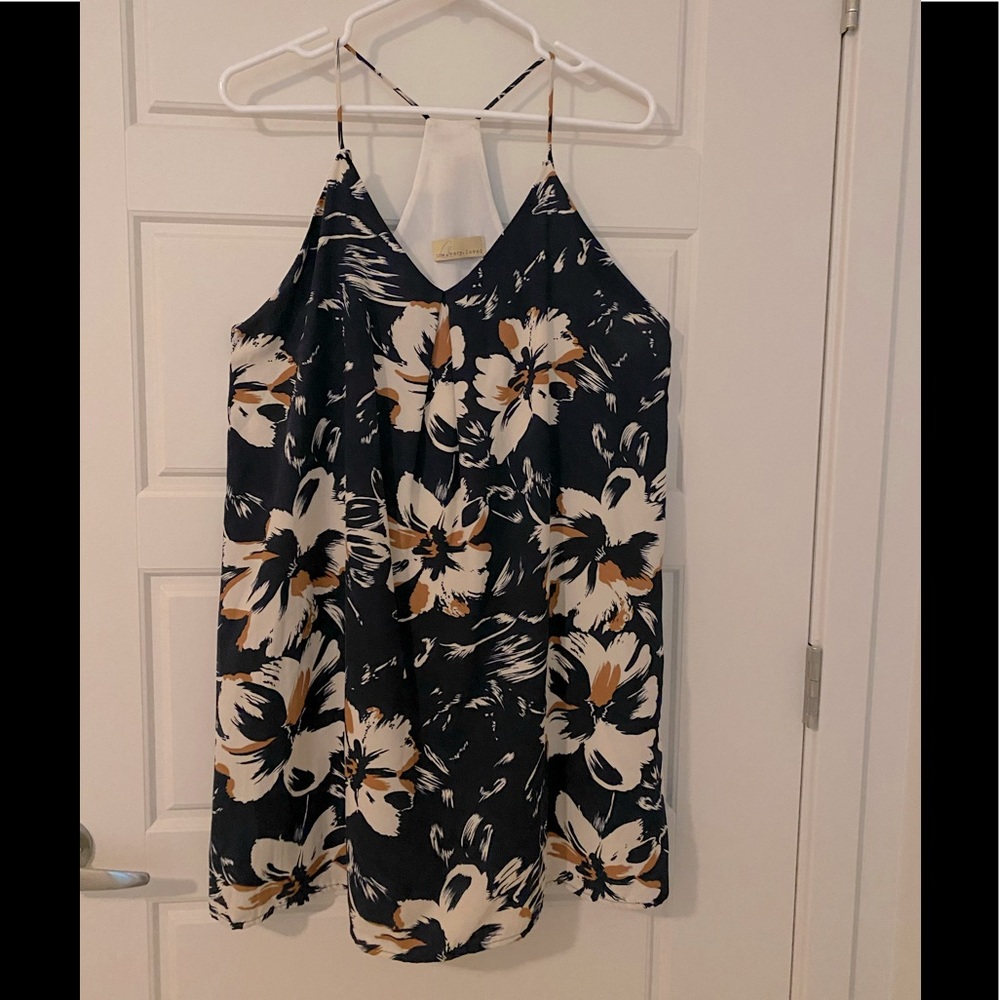 Racerback Floral Print Dress